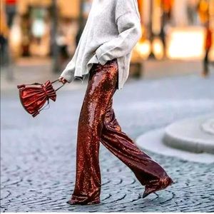 ZARA • sequins pants